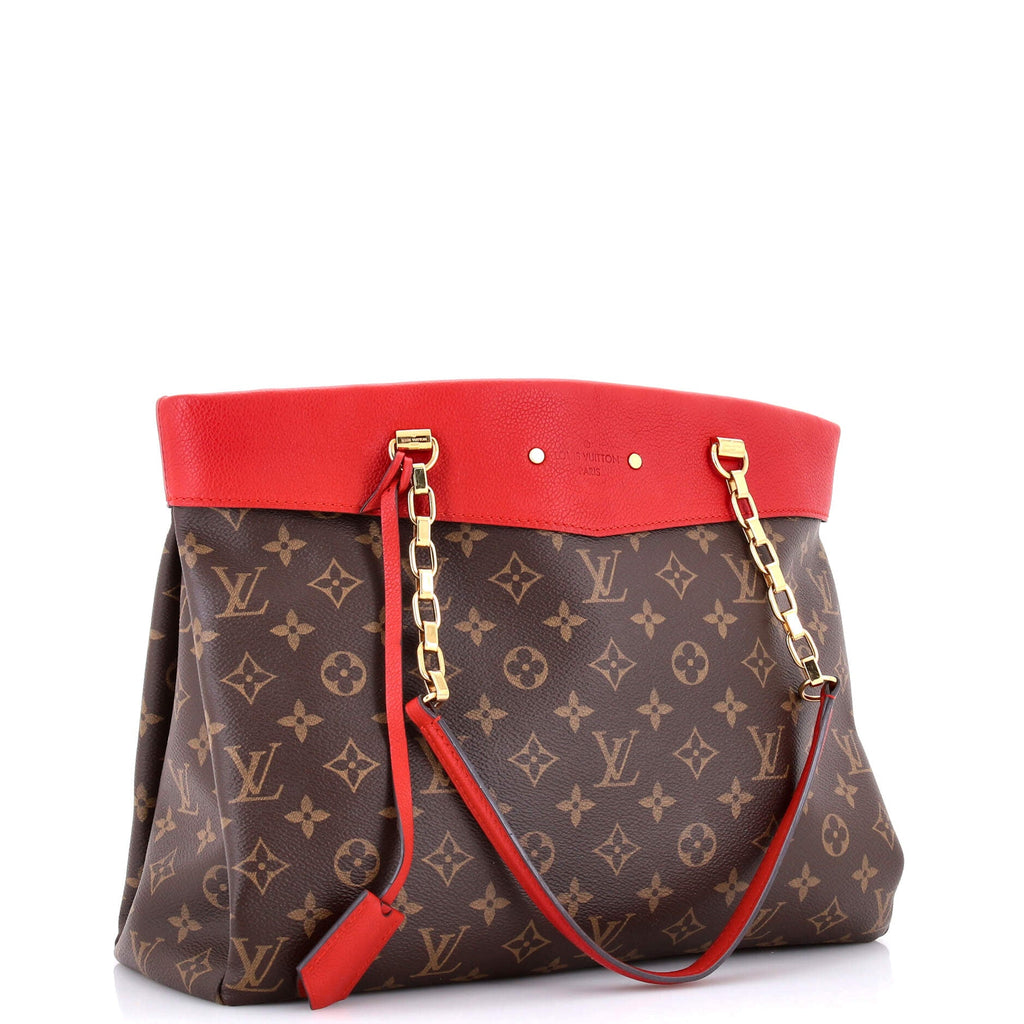Pallas Shopper Monogram Canvas and Calfskin