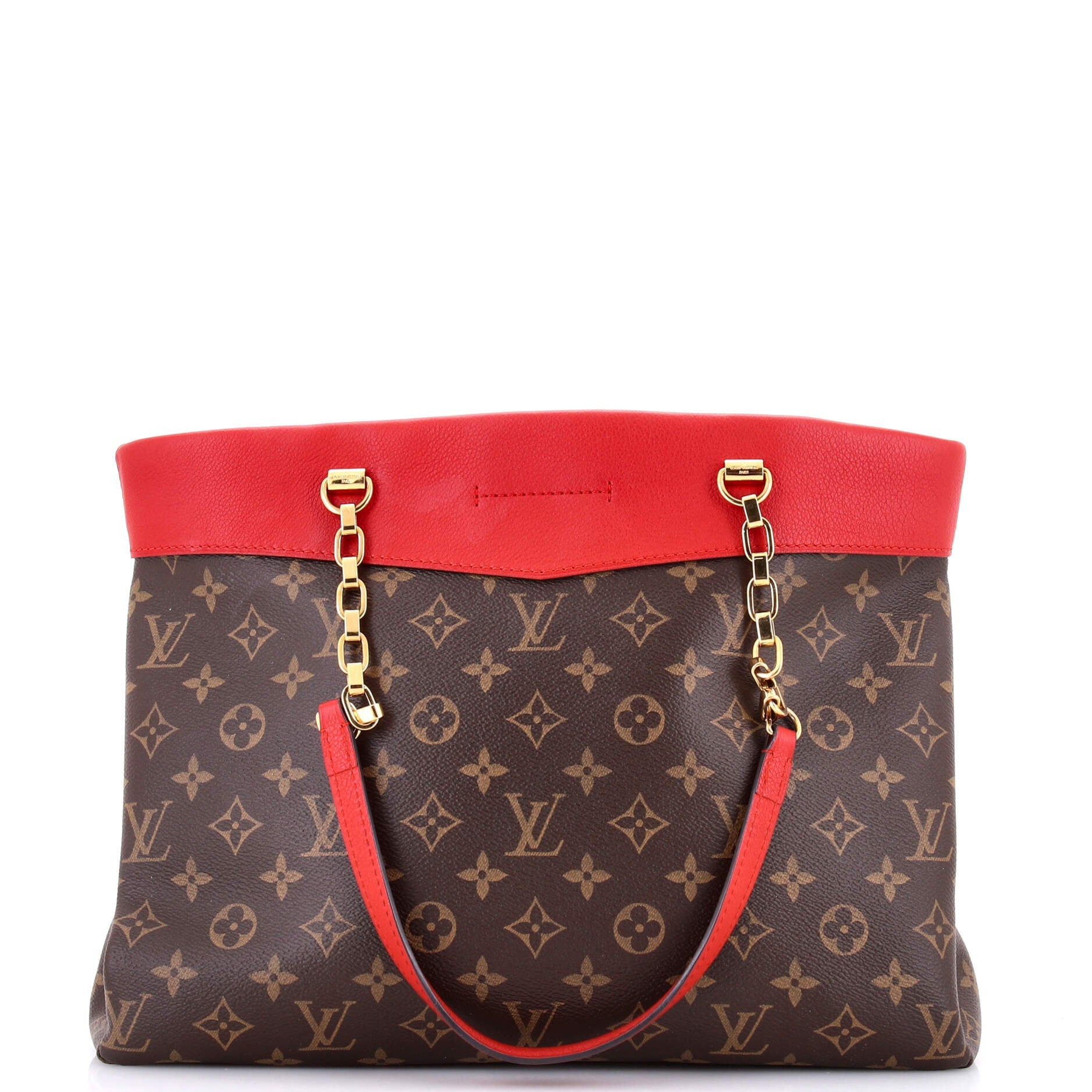 Pallas Shopper Monogram Canvas and Calfskin