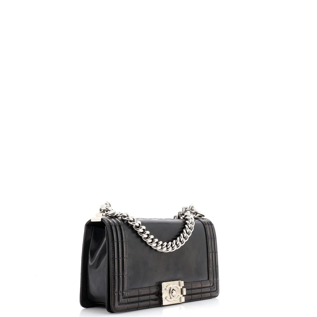 Reverso Boy Flap Bag Glazed Calfskin Old Medium