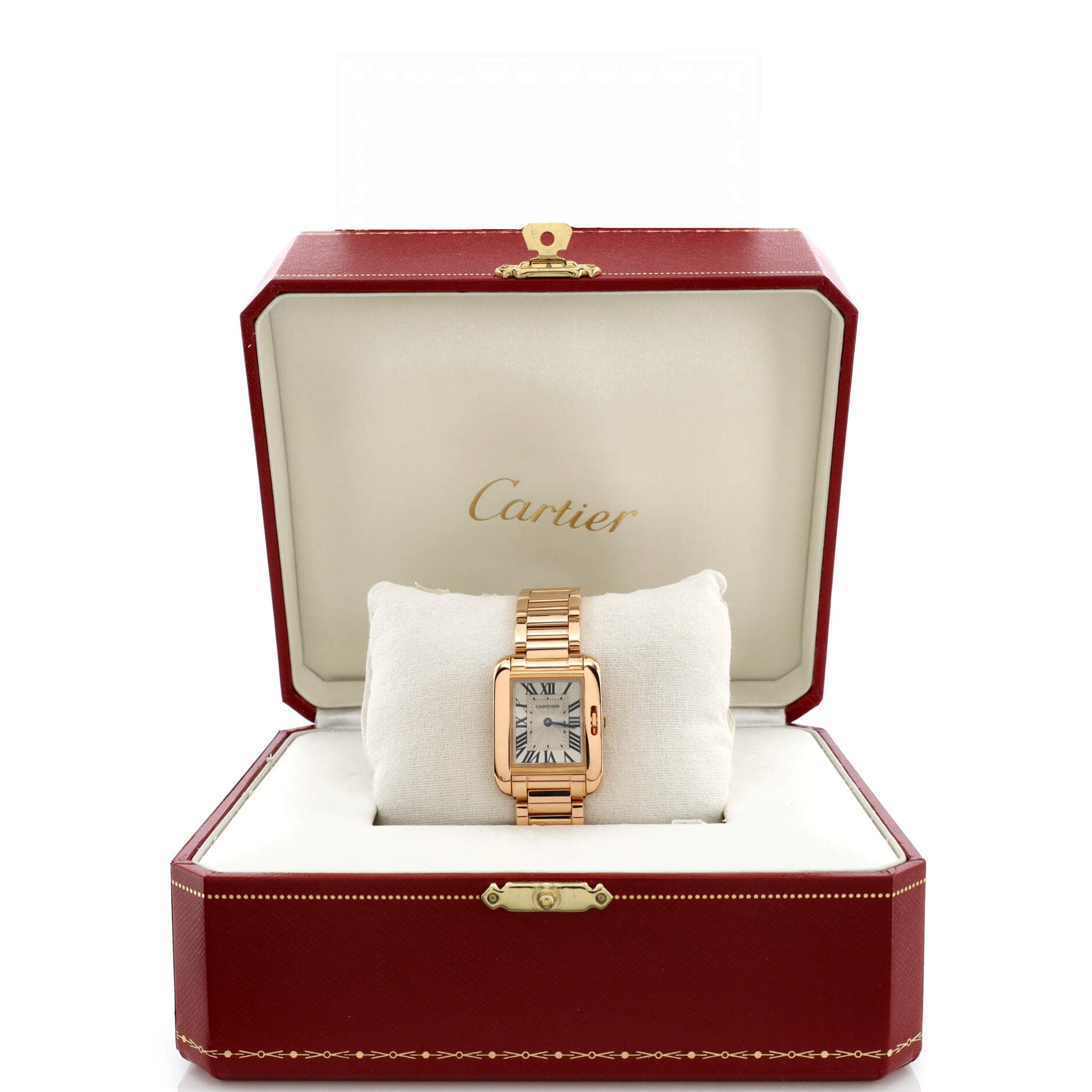 Tank Anglaise Quartz Watch Rose Gold 23