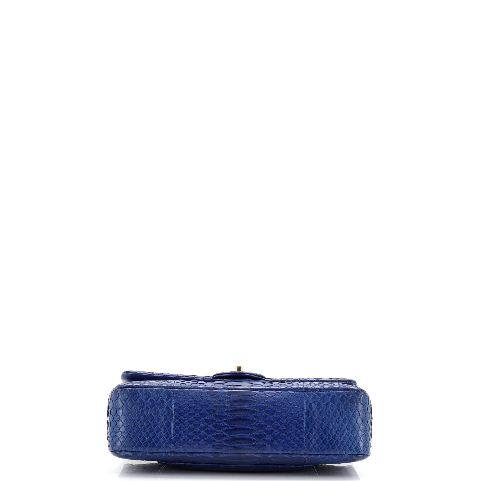 Classic Double Flap Bag Python Medium