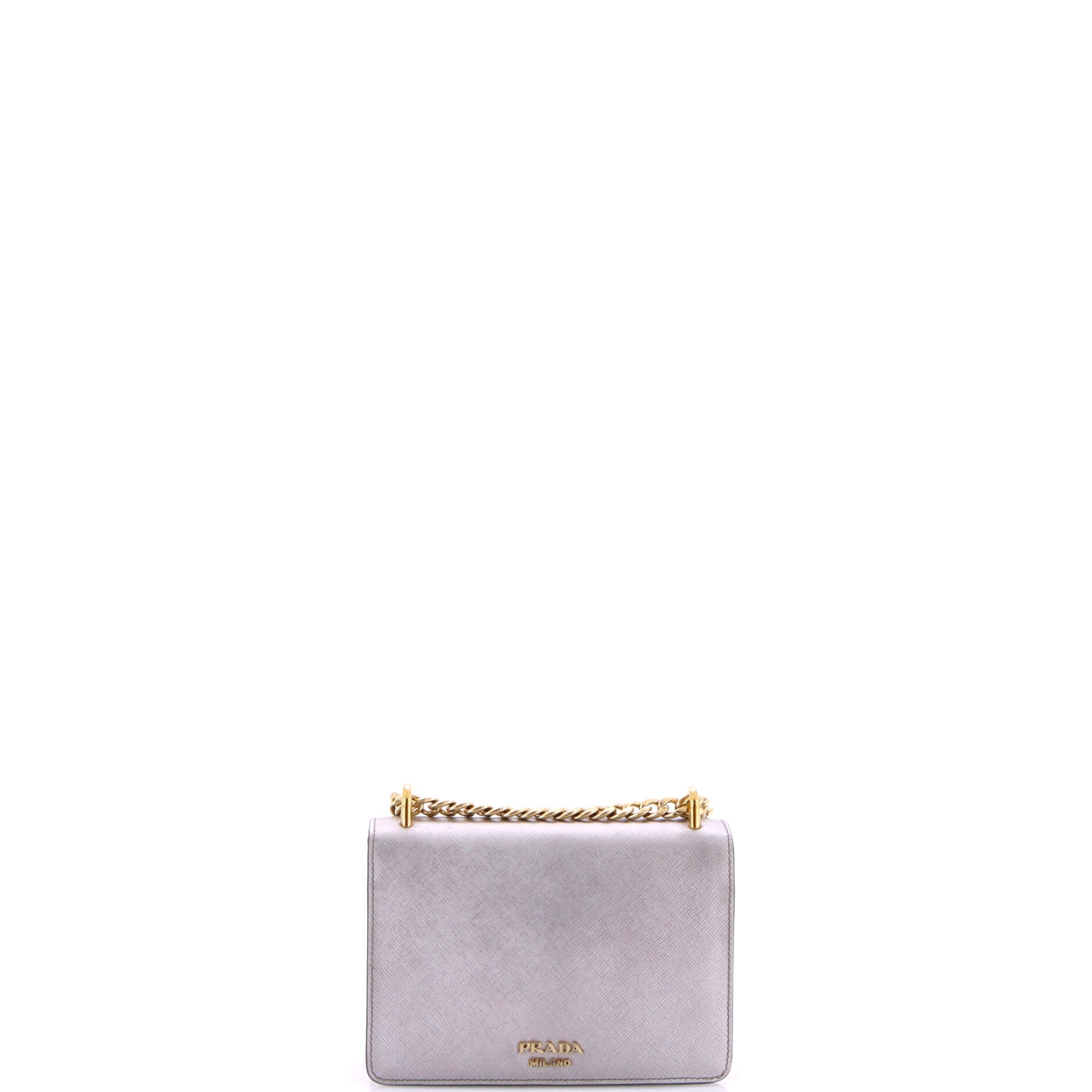 Envelope Flap Chain Shoulder bag Saffiano Leather Small