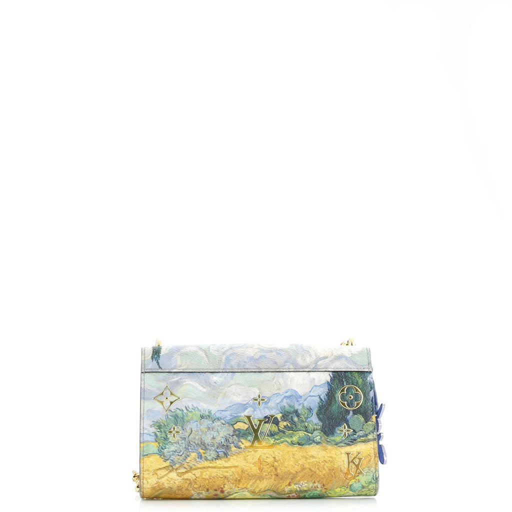 Chain Wallet Limited Edition Jeff Koons Van Gogh Print Canvas