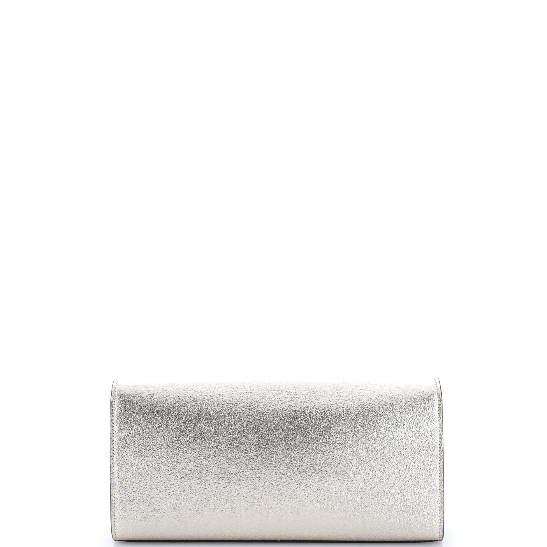 Classic Monogram Clutch Metallic Calfskin Long