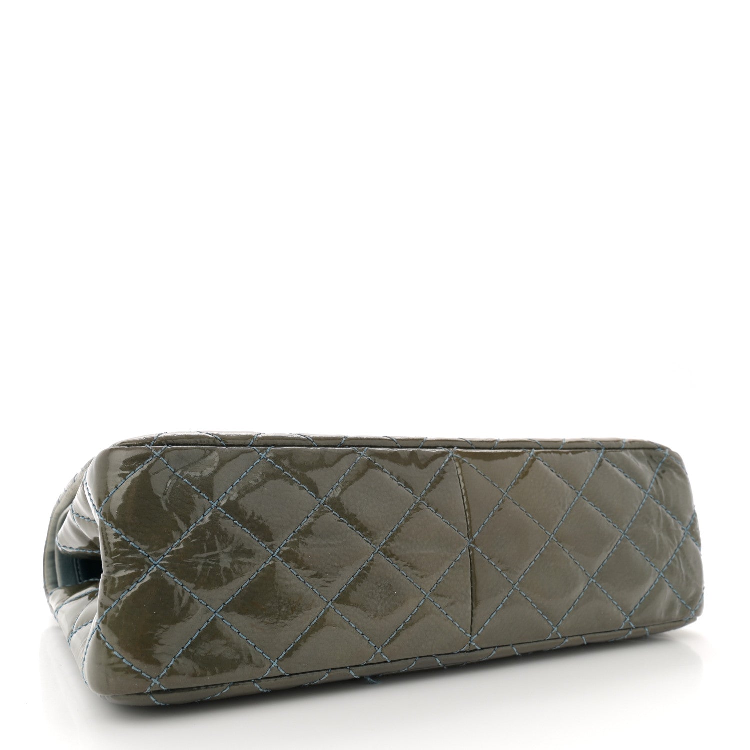 Patent Quilted 2.55 Reissue 226 Flap Green