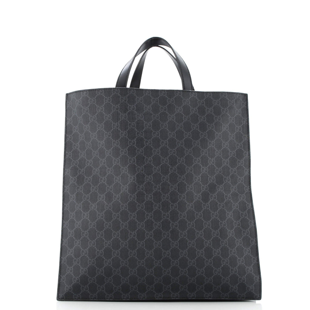 Courrier Convertible Soft Open Tote GG Coated Canvas with Applique North South
