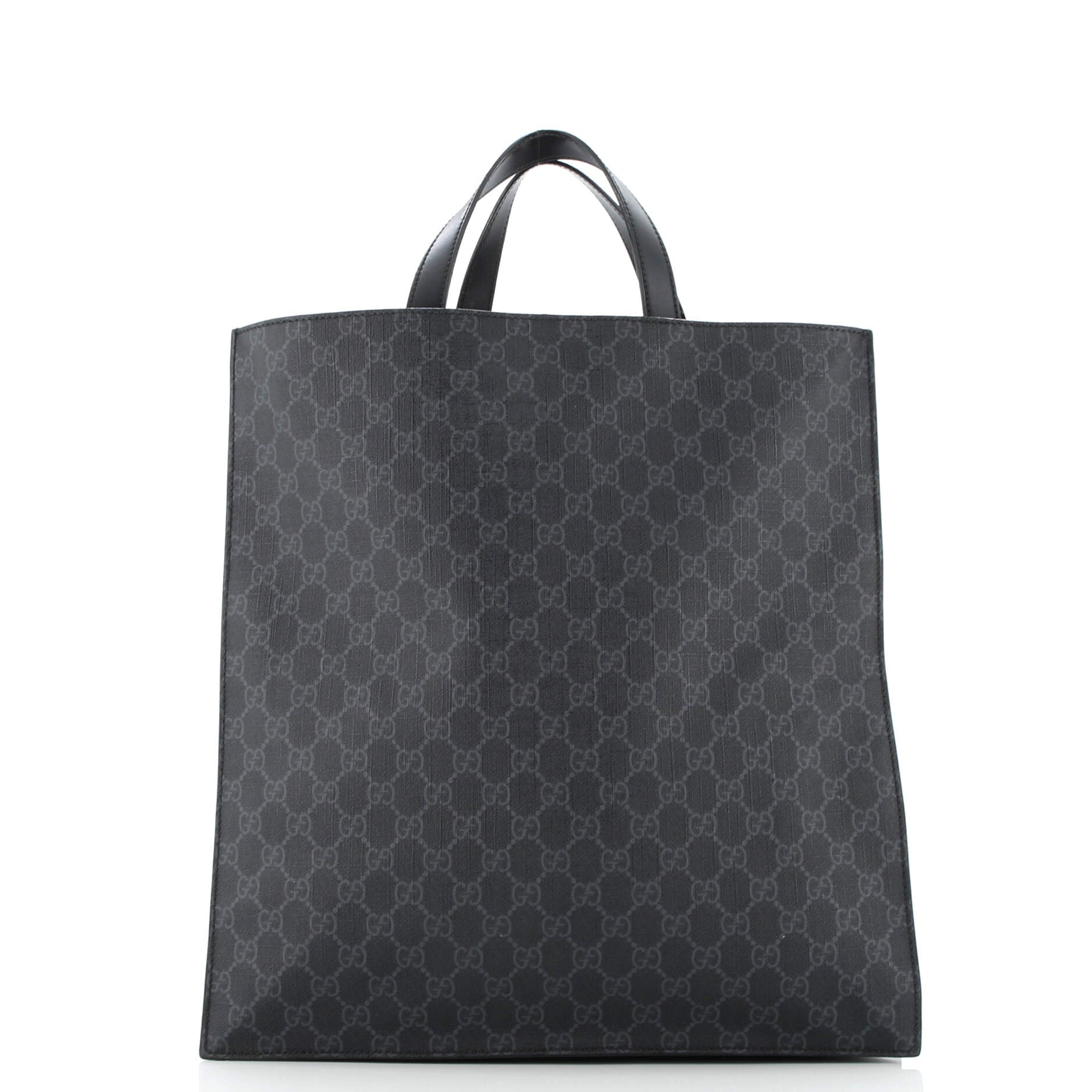 Courrier Convertible Soft Open Tote GG Coated Canvas with Applique North South