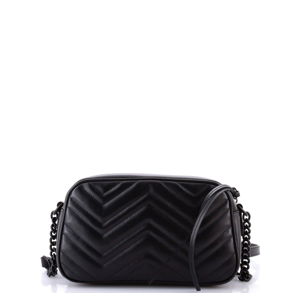 GG Marmont Monochrome Shoulder Bag Matelasse Leather Small