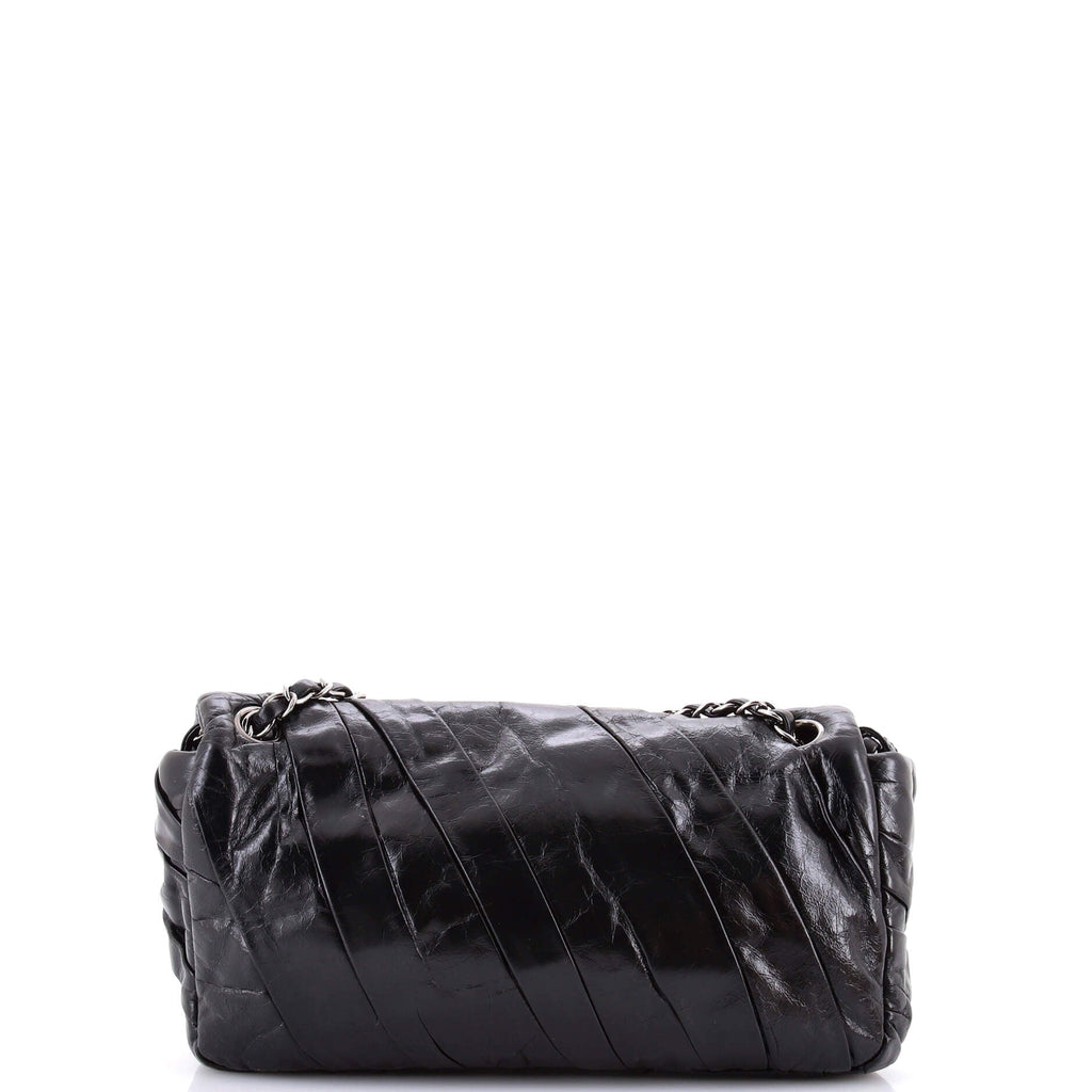 Twisted Flap Bag Glazed Calfskin Medium