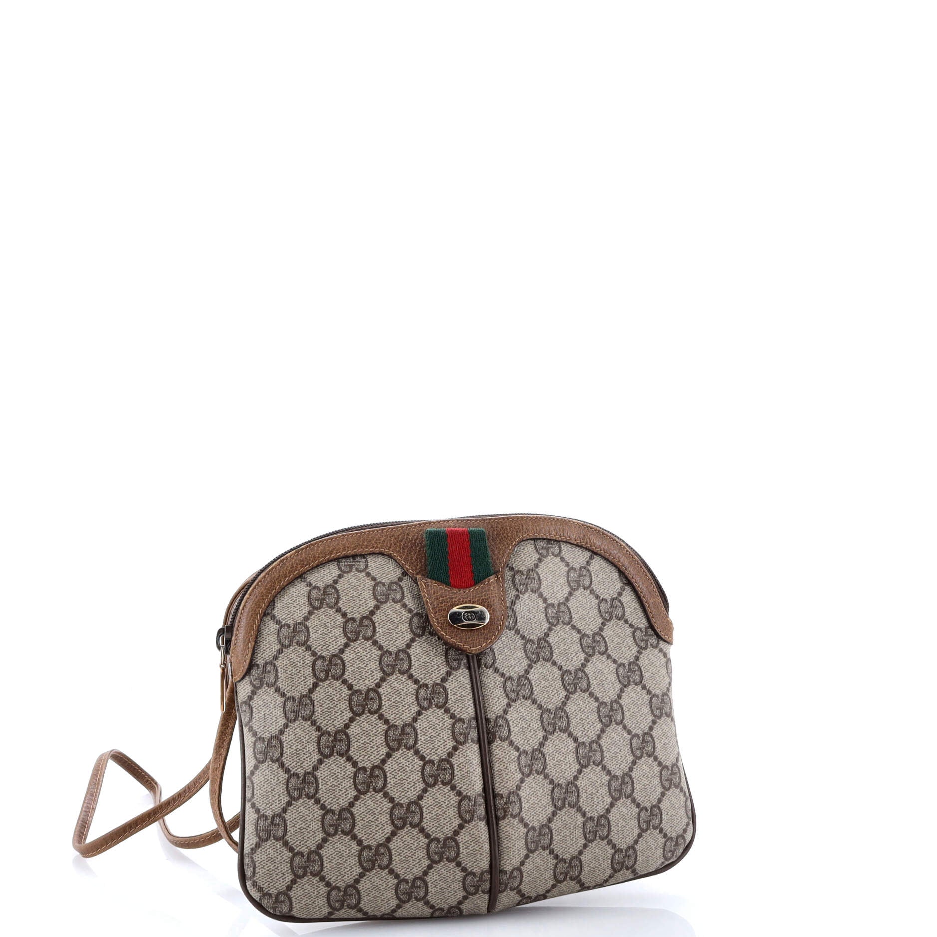 Vintage Web Crossbody Bag GG Coated Canvas Small