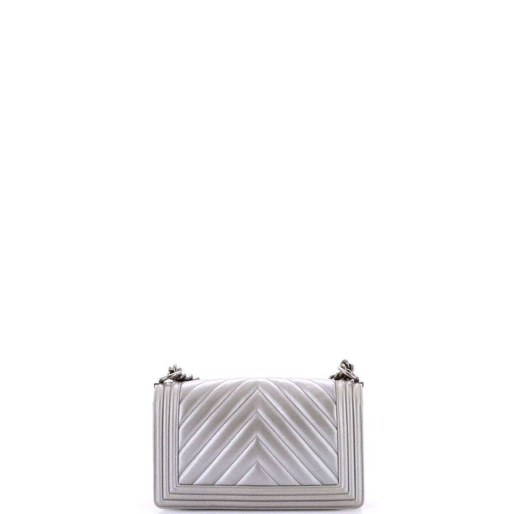 Boy Flap Bag Chevron Caviar Old Medium