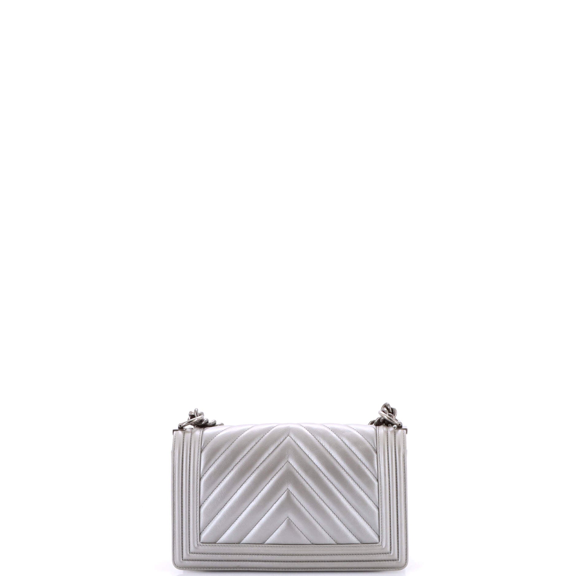 Boy Flap Bag Chevron Caviar Old Medium