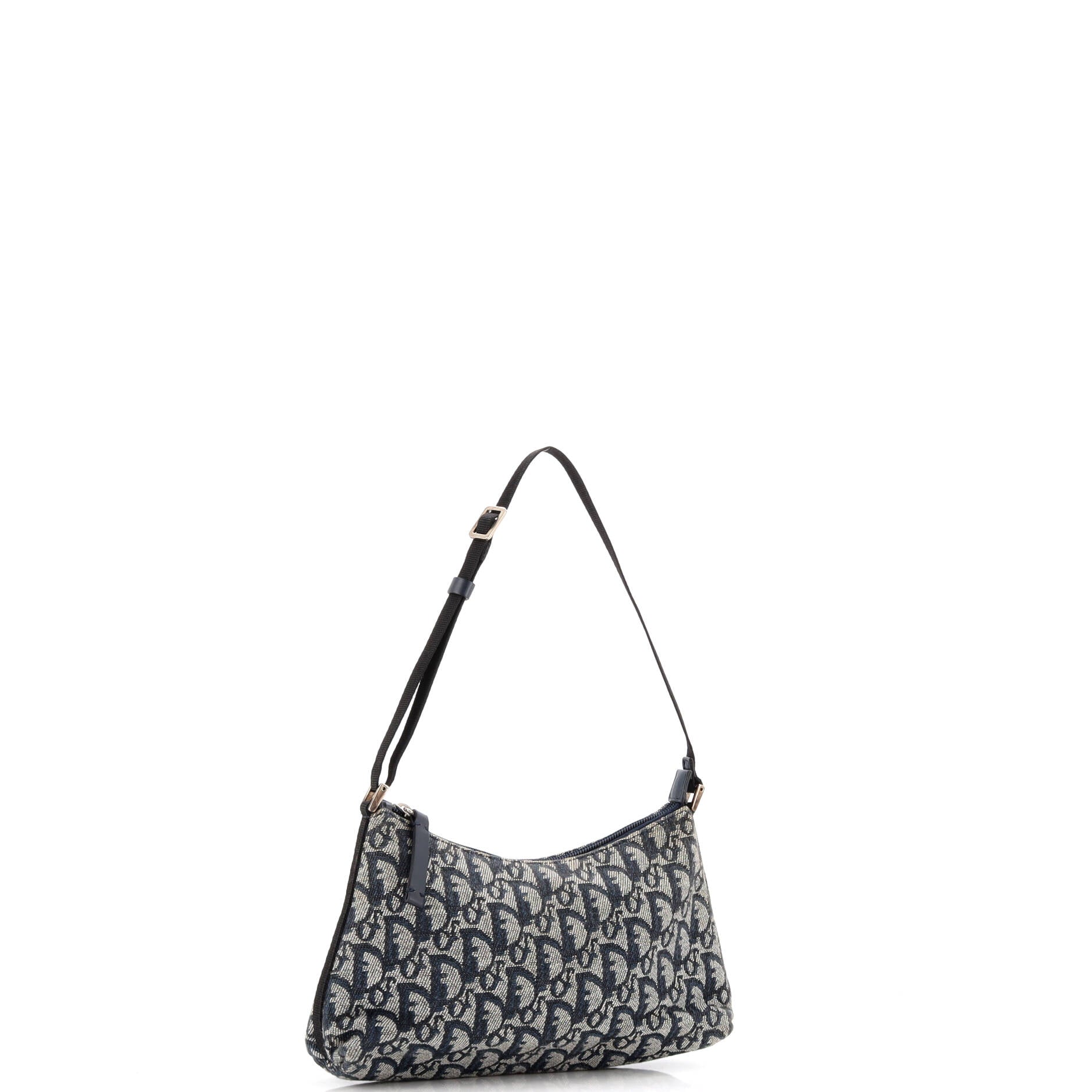 Vintage Trotter Pochette Shoulder Bag Diorissimo Canvas Small