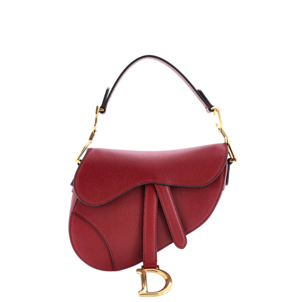 Saddle Handbag Leather Mini