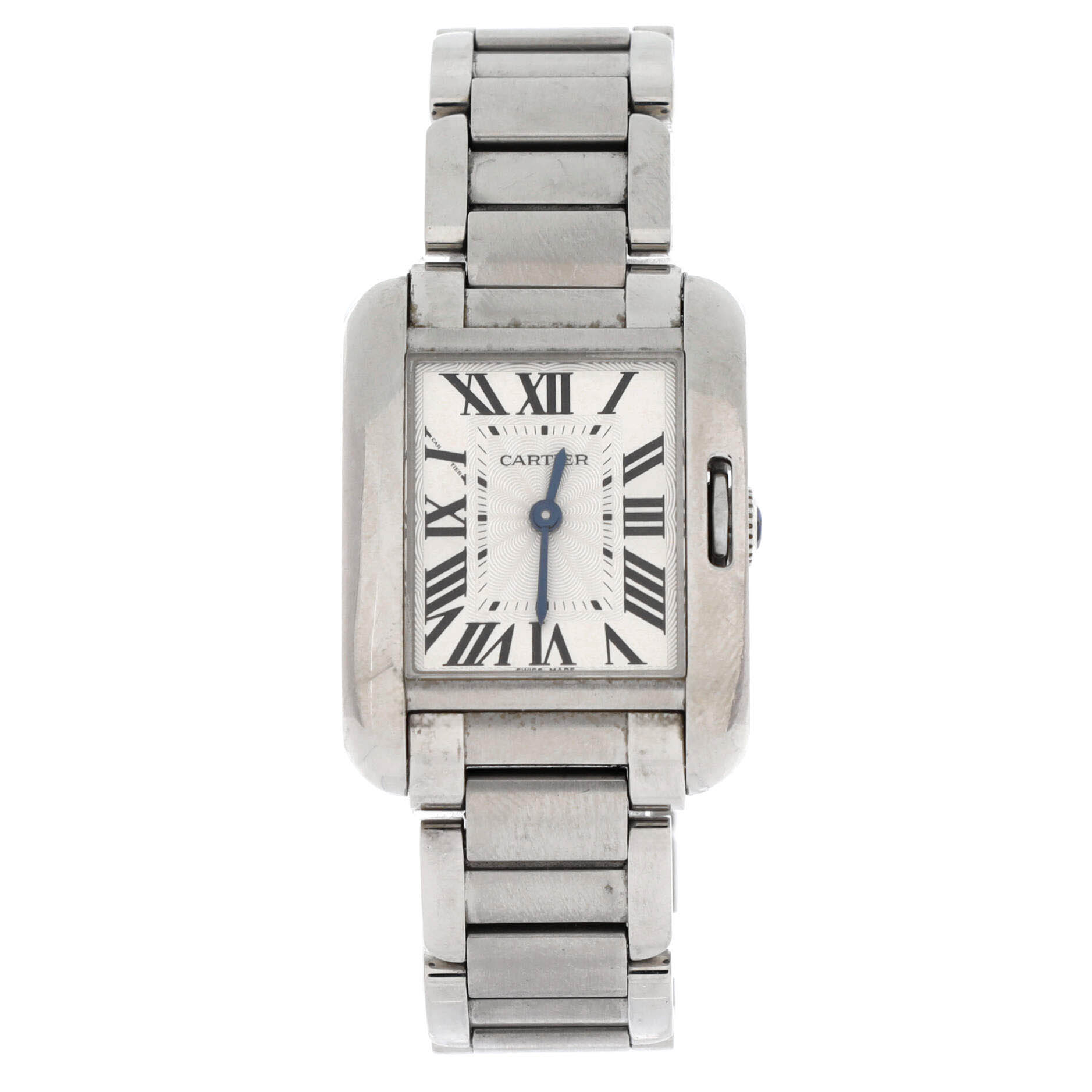Tank Anglaise Quartz Watch Stainless Steel 23