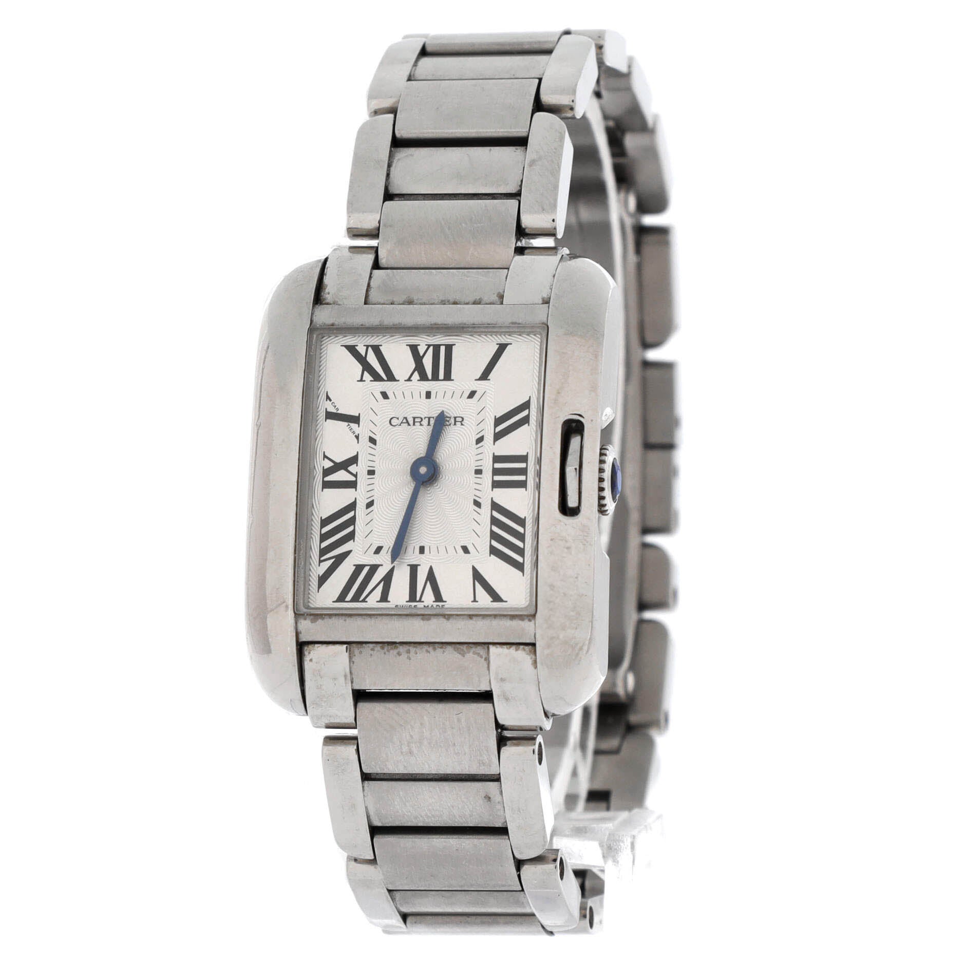 Tank Anglaise Quartz Watch Stainless Steel 23