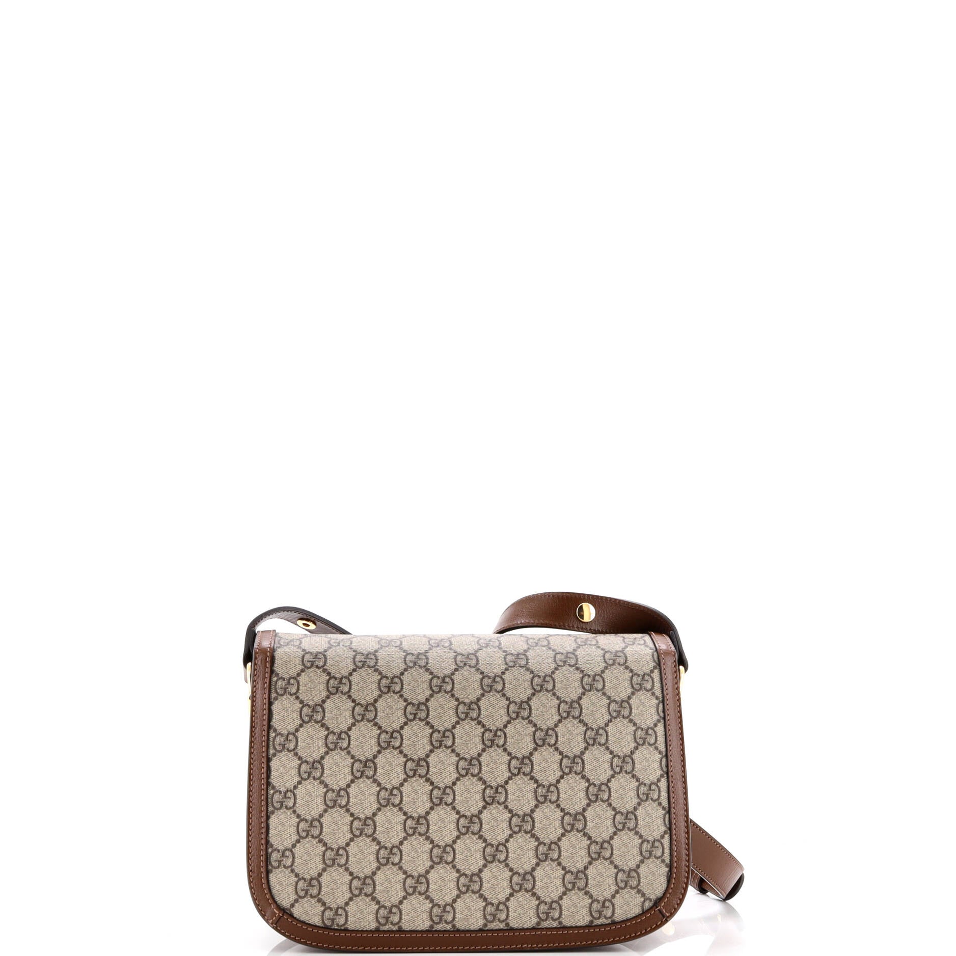 Horsebit 1955 Shoulder Bag GG Coated Canvas with Leather Small