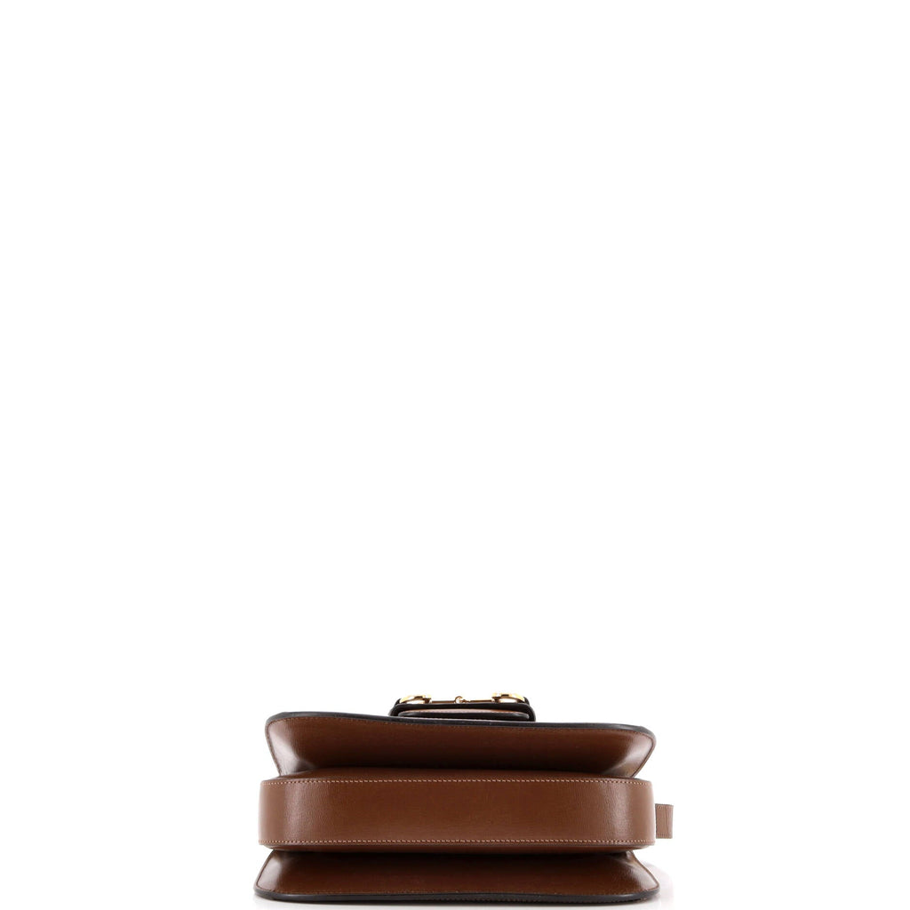 Horsebit 1955 Shoulder Bag GG Coated Canvas with Leather Small