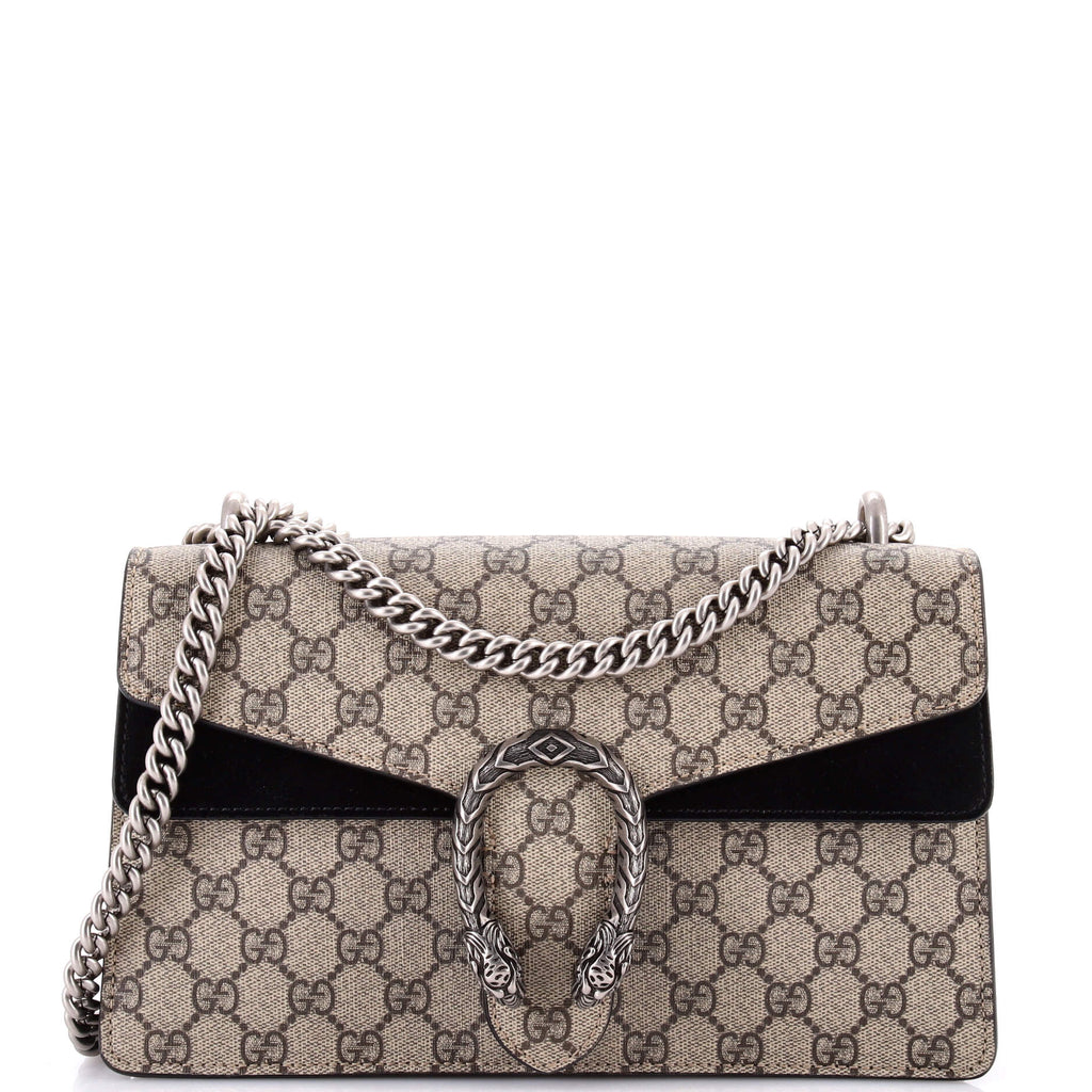Dionysus Bag GG Coated Canvas and Leather Small