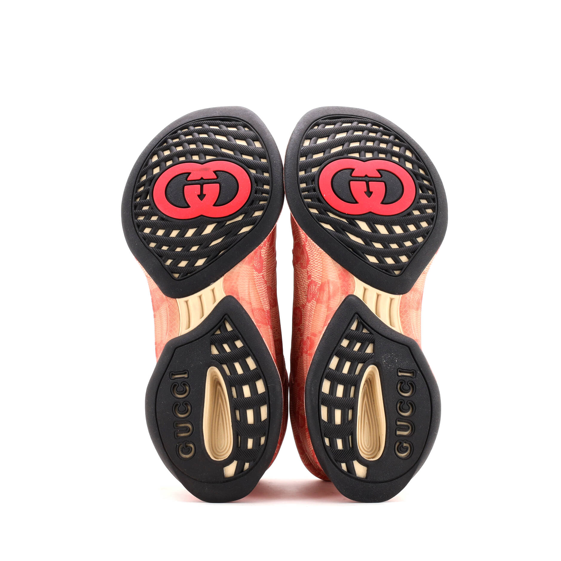 Women's Run Sneakers Monogram Print Leather