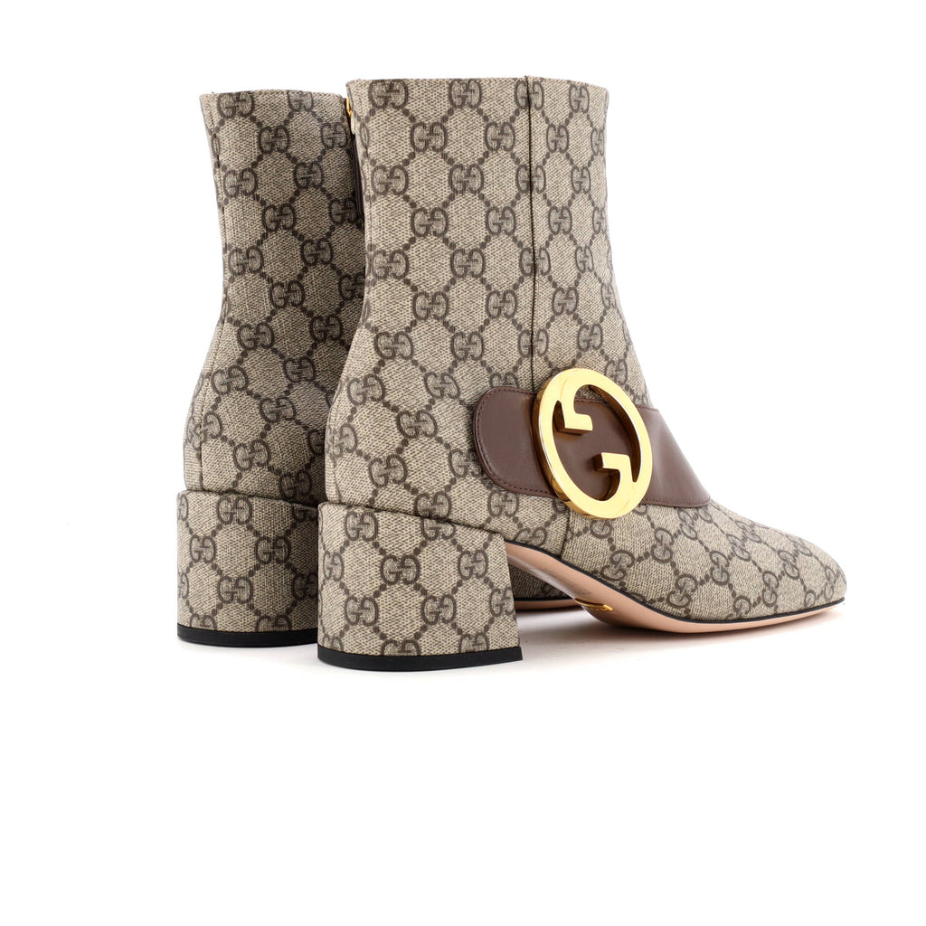Women's GG Blondie Ankle Boots GG Coated Canvas