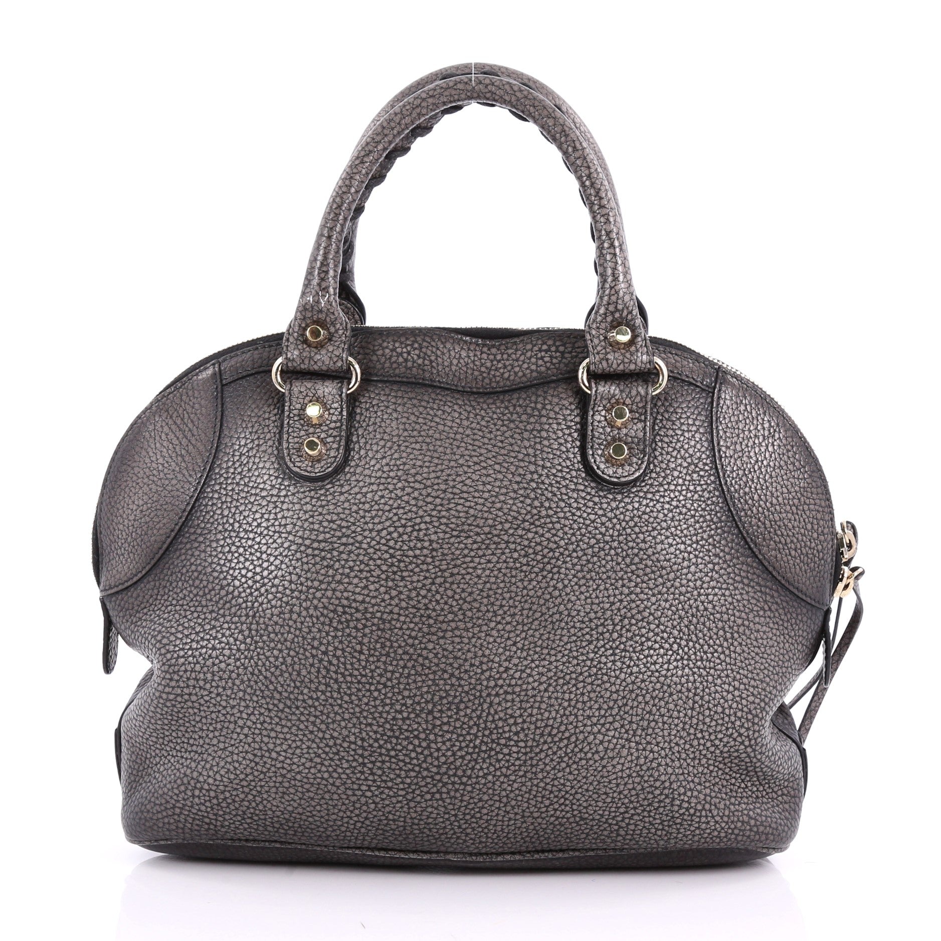 Convertible Bowling Bag Classic Studs Leather Mini