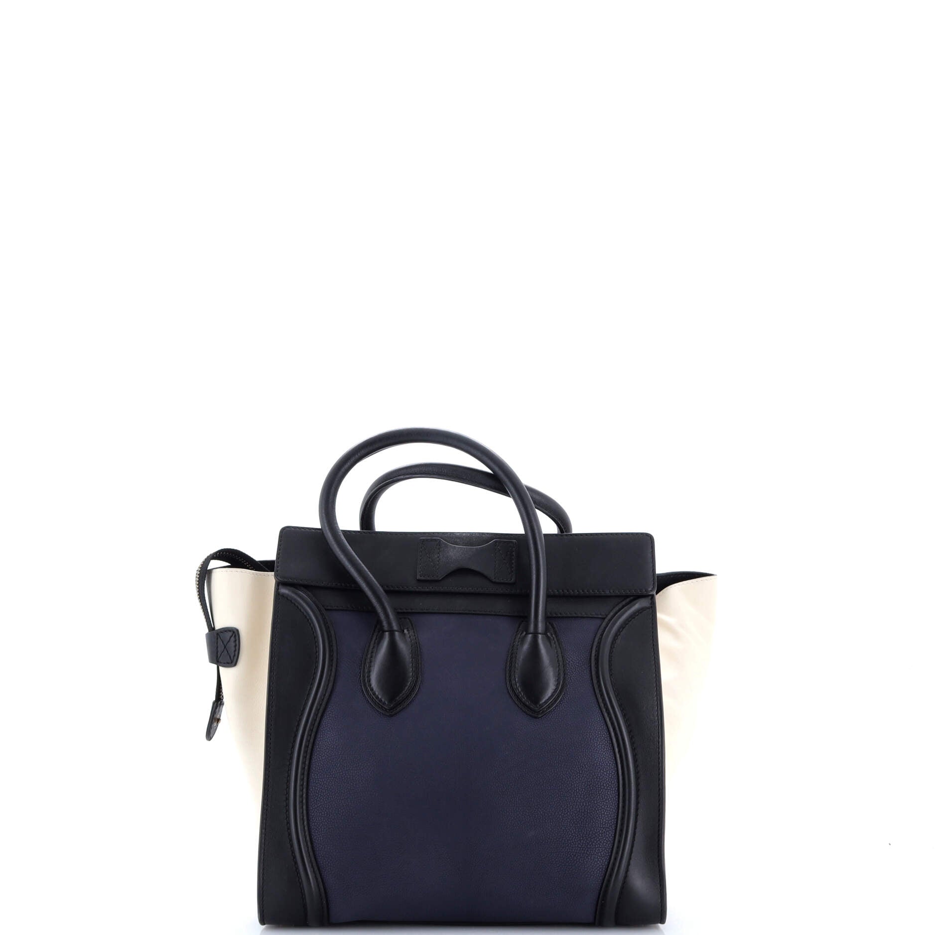 Tricolor Luggage Bag Leather Mini