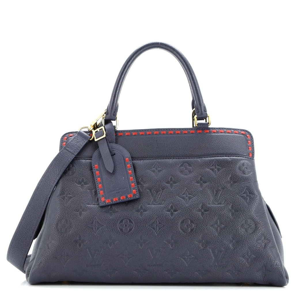 Vosges Handbag Whipstitch Monogram Empreinte Leather MM