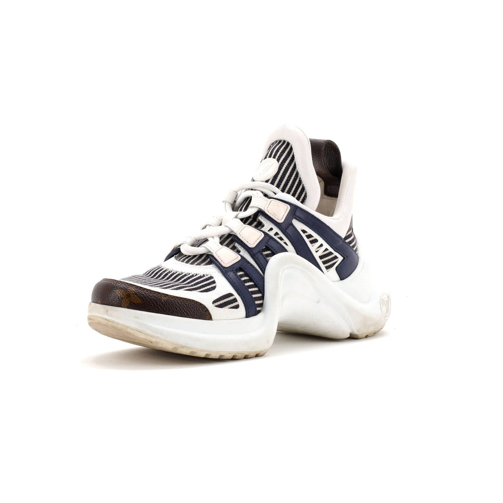 Women's LV Archlight Sneakers Canvas with Leather and Monogram Coated Canvas