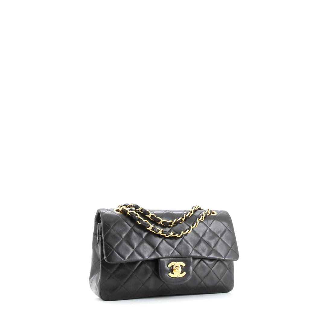 Vintage Classic Double Flap Bag Quilted Lambskin Small