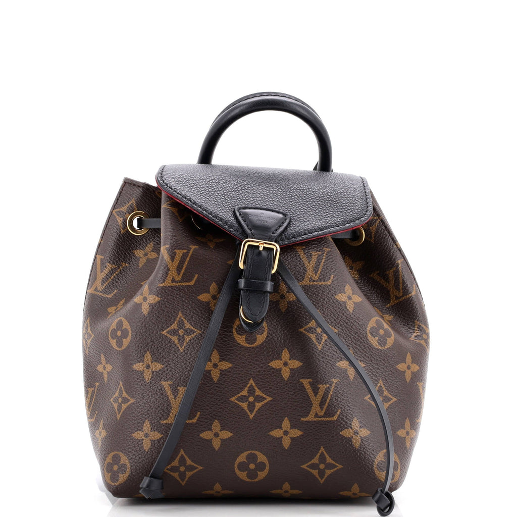 Montsouris NM Backpack Monogram Canvas with Leather BB