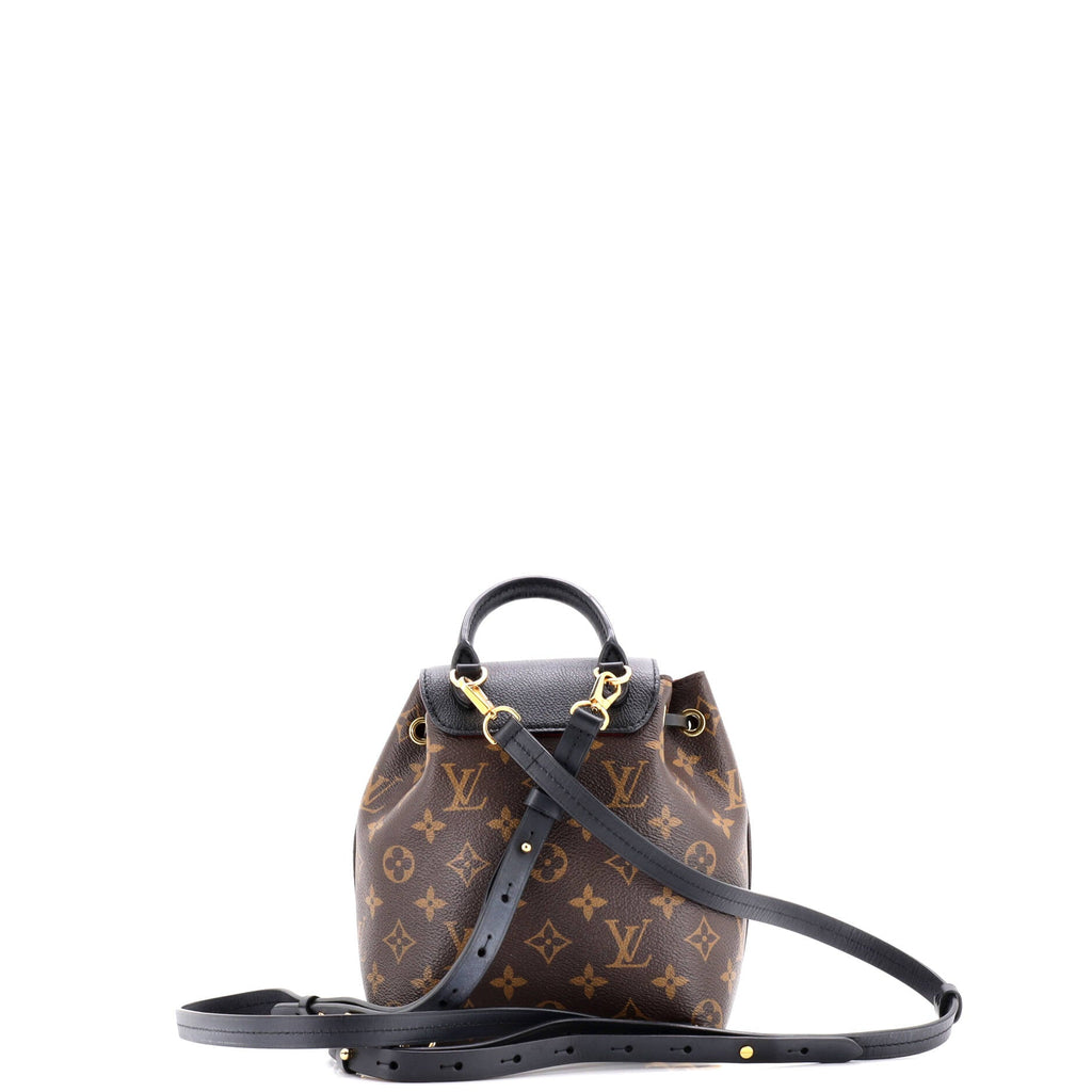 Montsouris NM Backpack Monogram Canvas with Leather BB