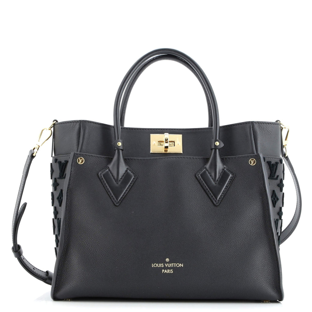 On My Side Tote Monogram Tuffetage Leather MM