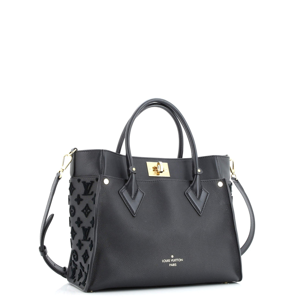 On My Side Tote Monogram Tuffetage Leather MM
