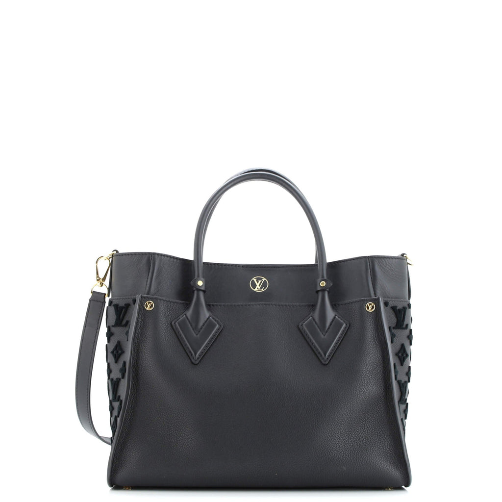 On My Side Tote Monogram Tuffetage Leather MM