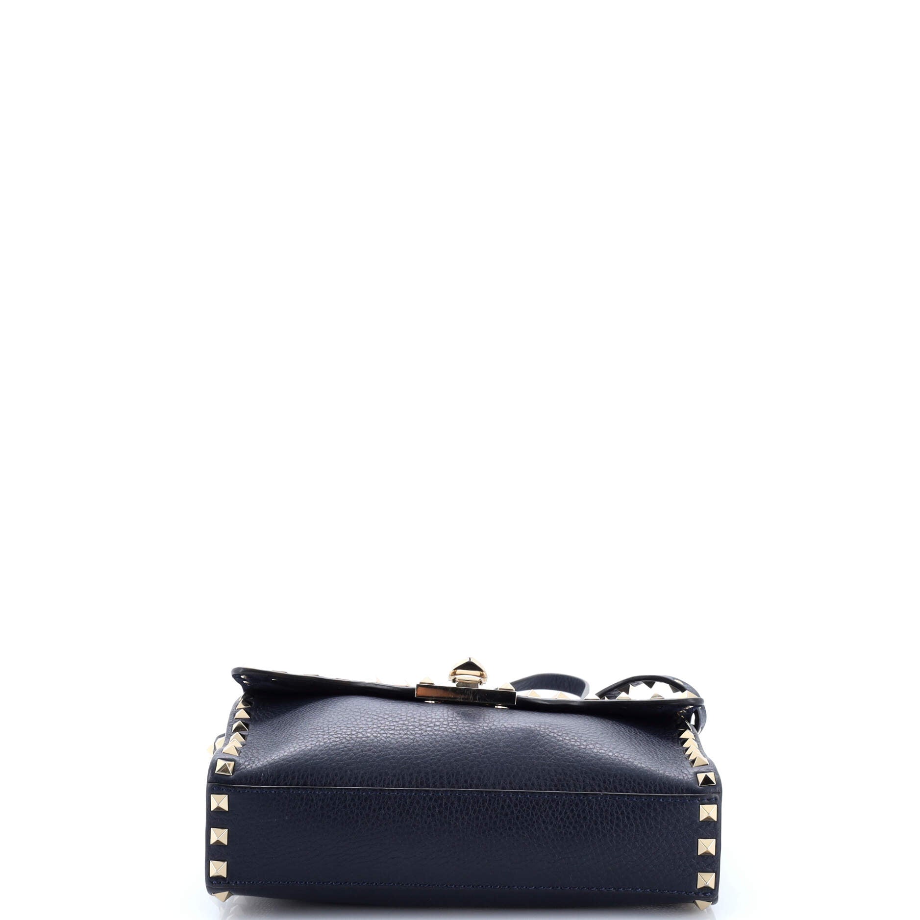 Rockstud Flip Lock Flap Bag Leather Medium