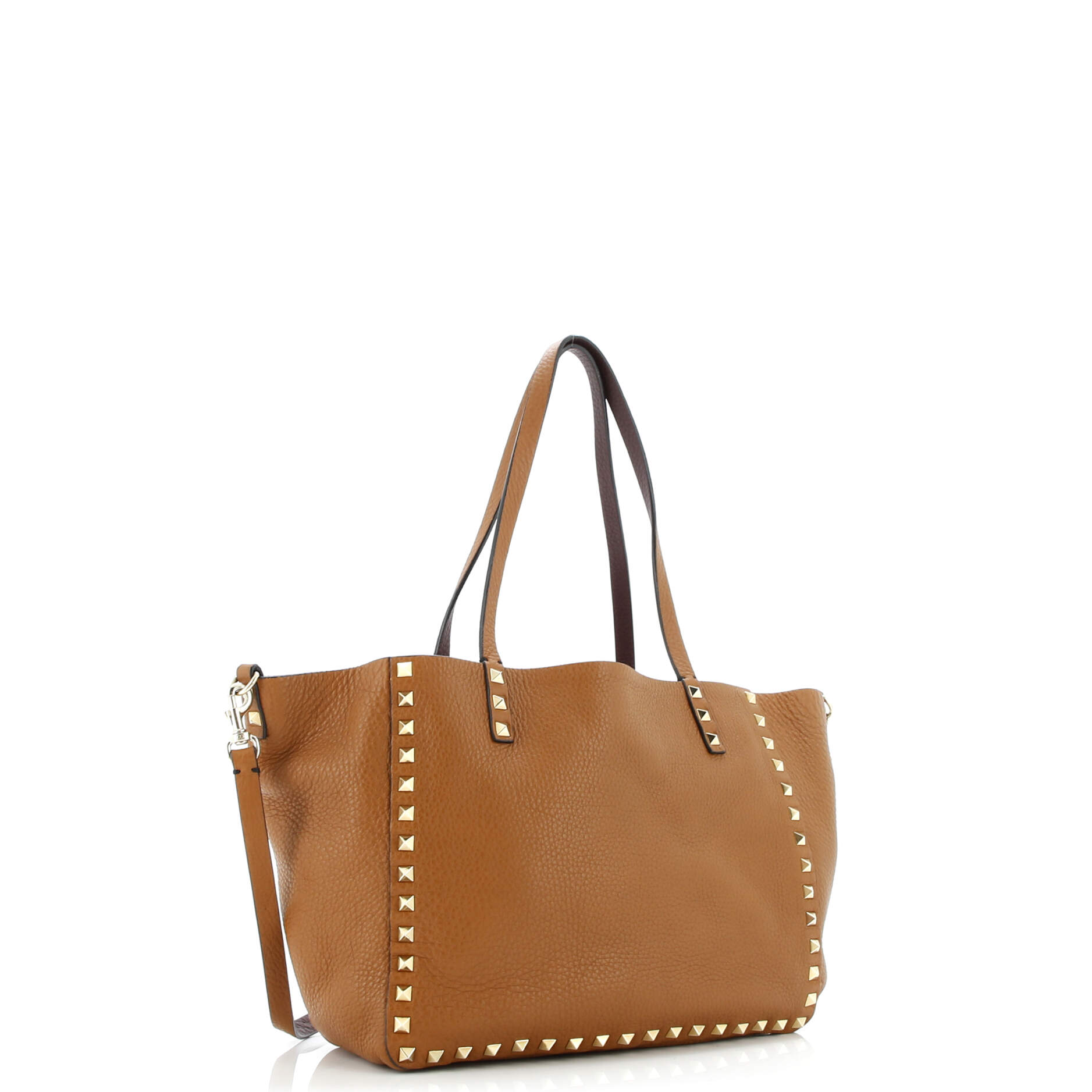 Rockstud Reversible Convertible Tote Leather Small