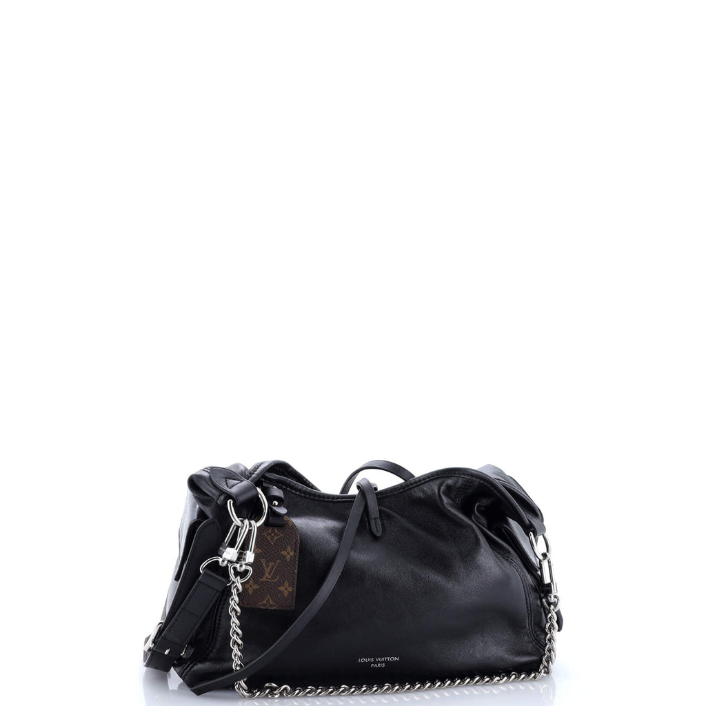 CarryAll Cargo Hobo Leather with Monogram Canvas PM