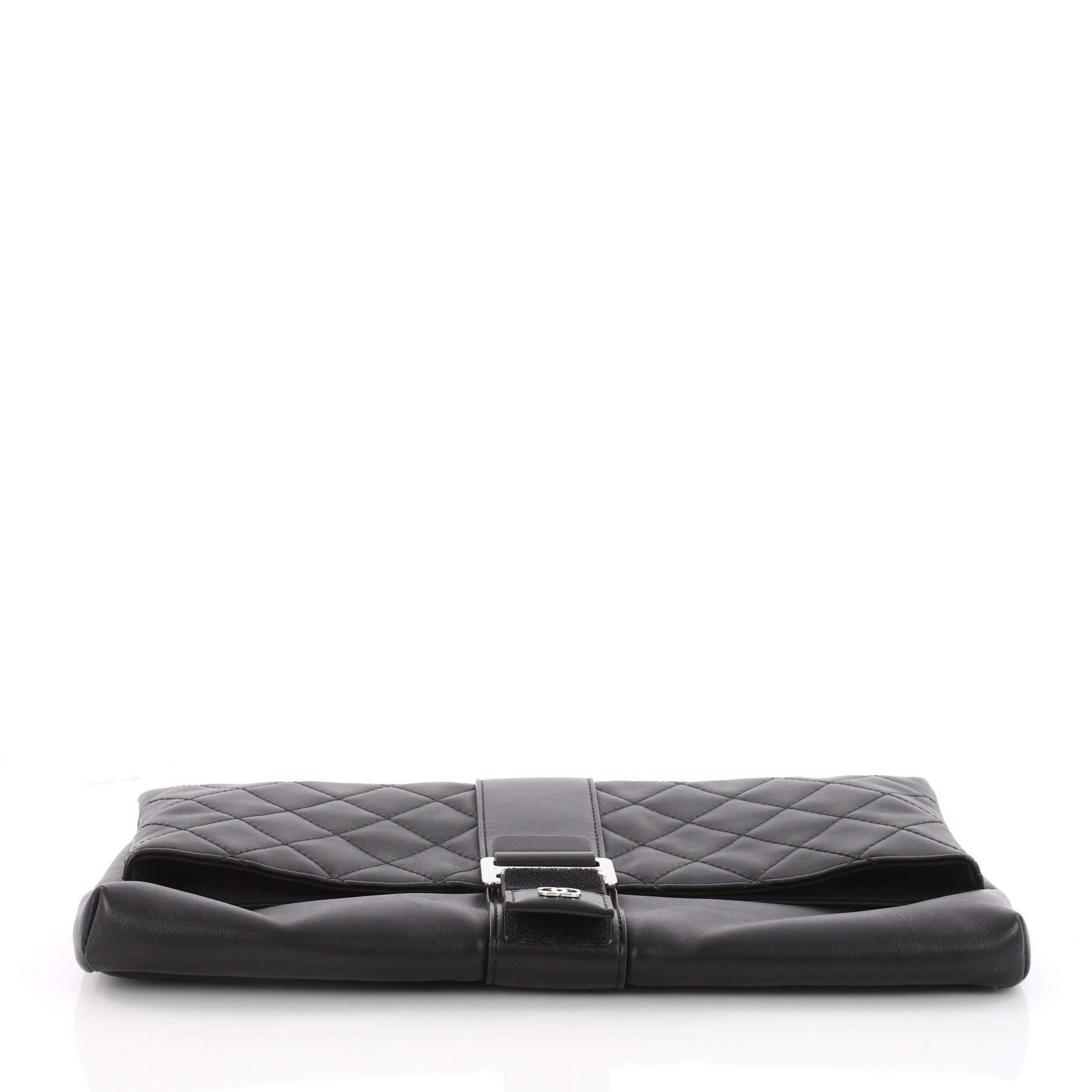 Grip Clutch Quilted Lambskin