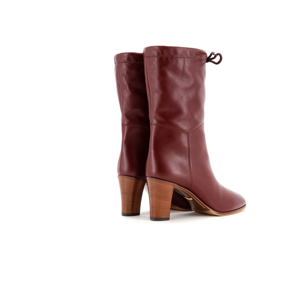 Women's CC Fold Down Boots Leather and Shearling