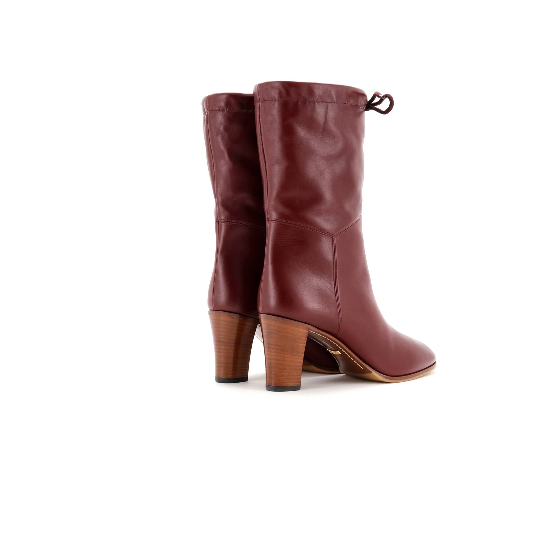 Women's CC Fold Down Boots Leather and Shearling