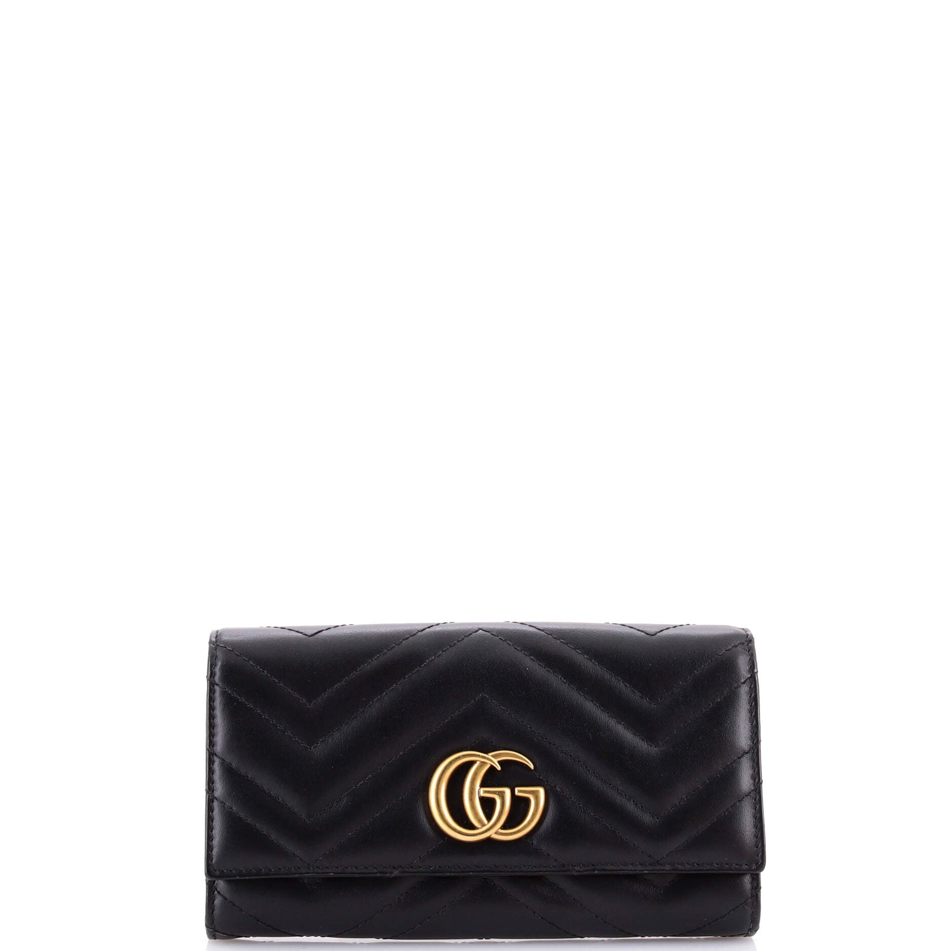 GG Marmont Continental Wallet Matelasse Leather