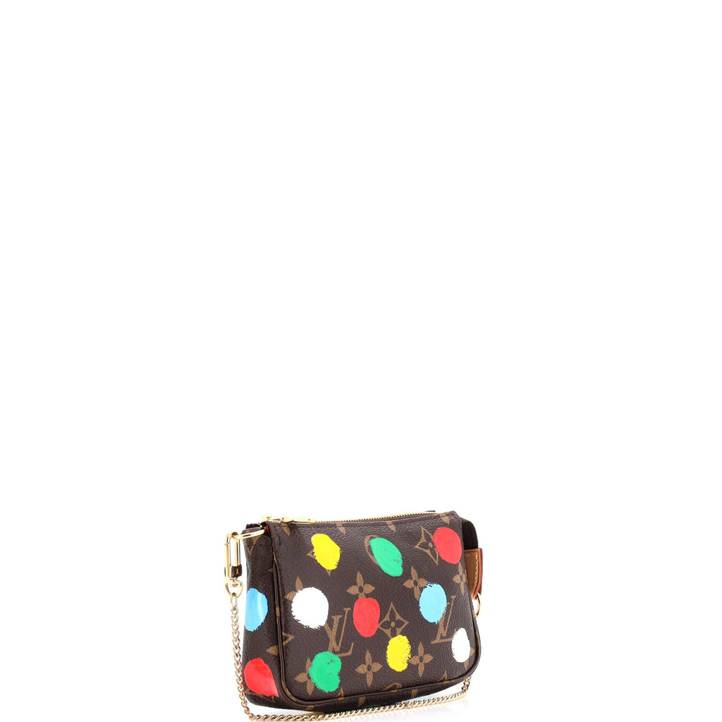 Pochette Accessoires Yayoi Kusama Painted Dots Monogram Canvas Mini