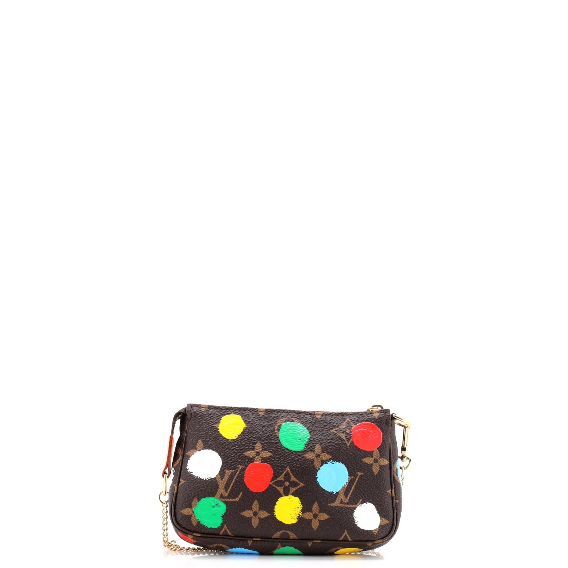 Pochette Accessoires Yayoi Kusama Painted Dots Monogram Canvas Mini