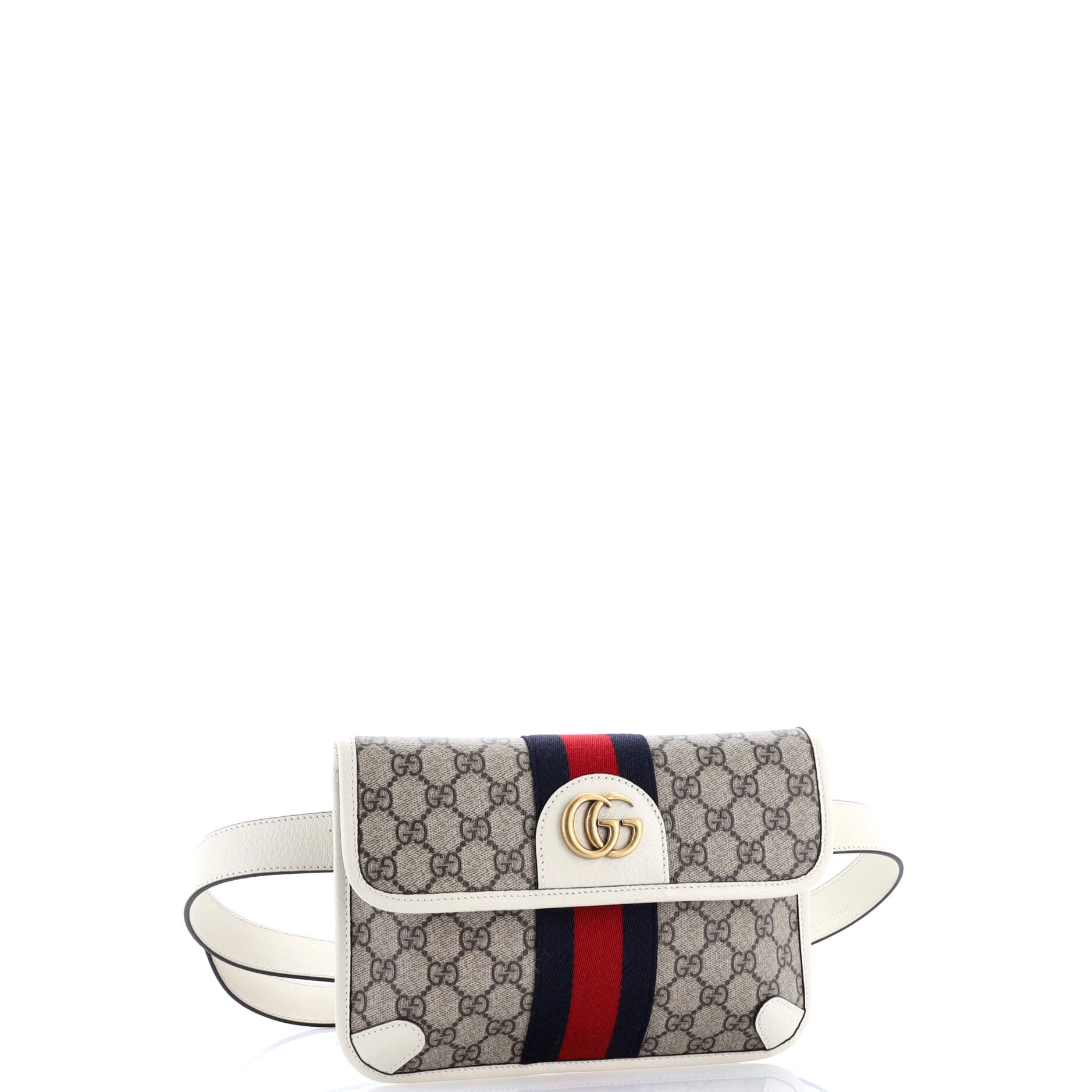 Ophidia Flap Belt Bag GG Coated Canvas with Leather