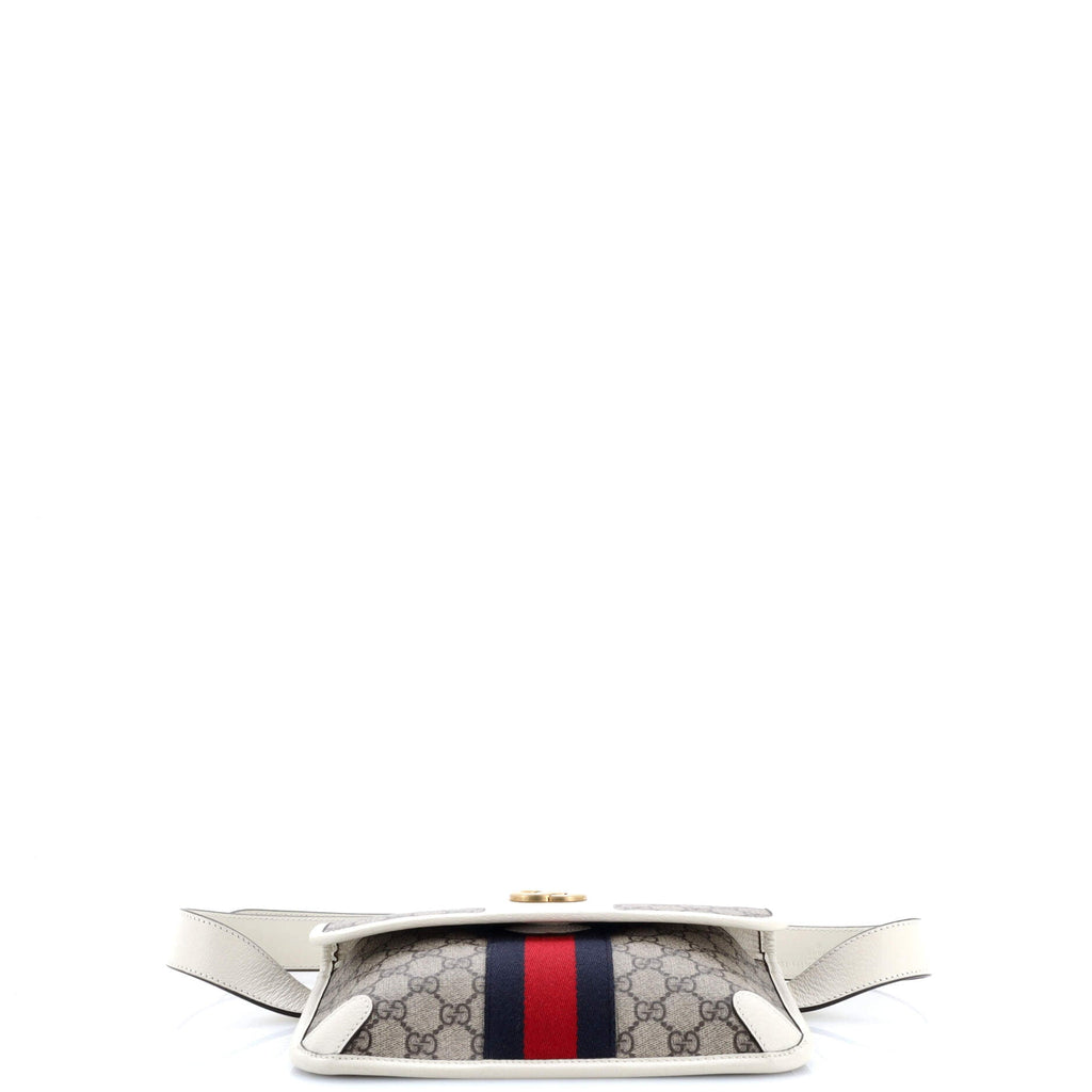 Ophidia Flap Belt Bag GG Coated Canvas with Leather