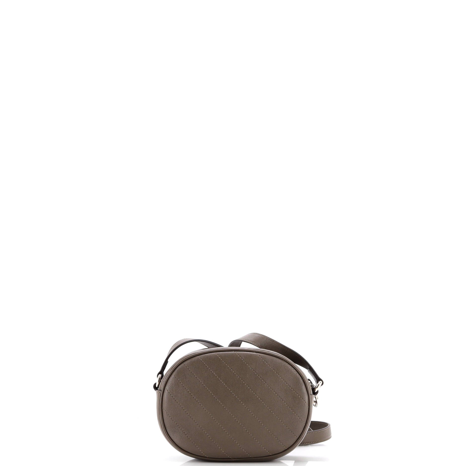Blondie NM Round Camera Bag Diagonal Quilted Leather