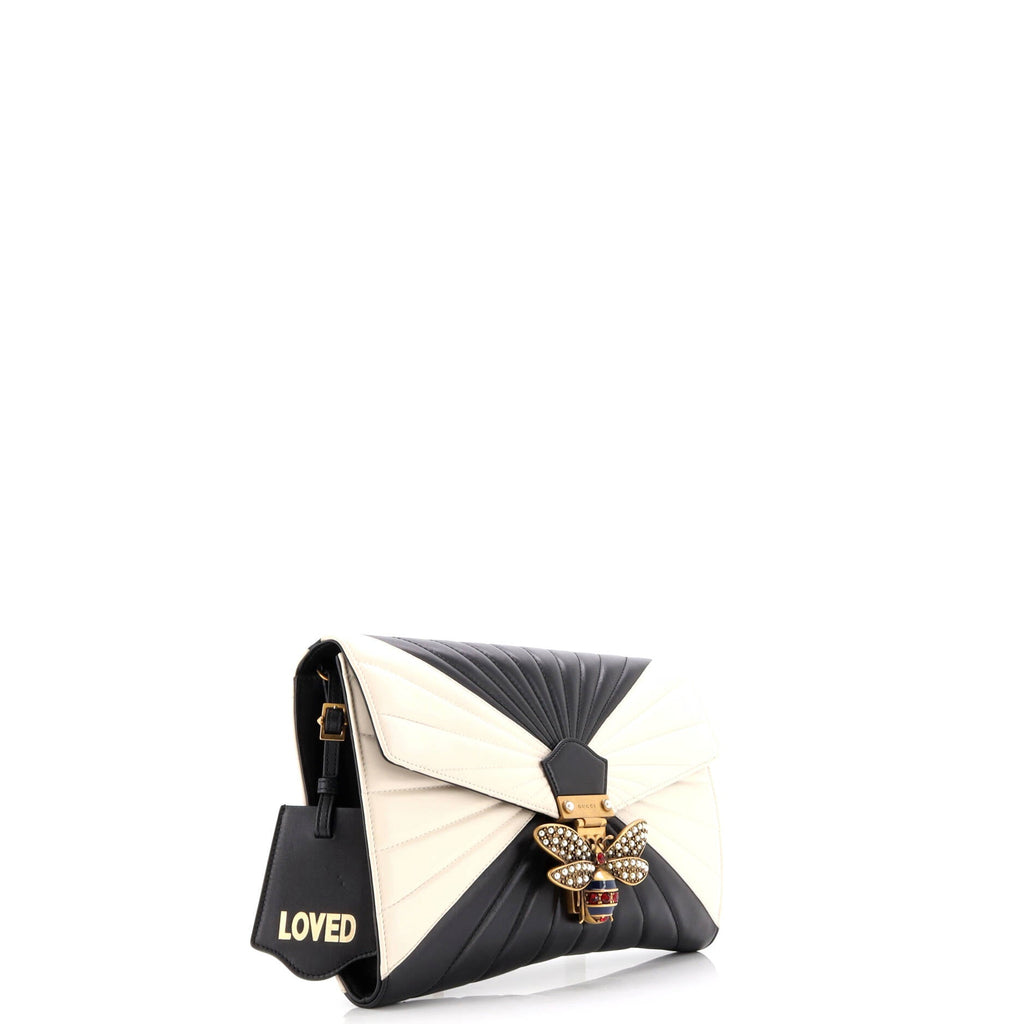 Queen Margaret Clutch Colorblock Leather