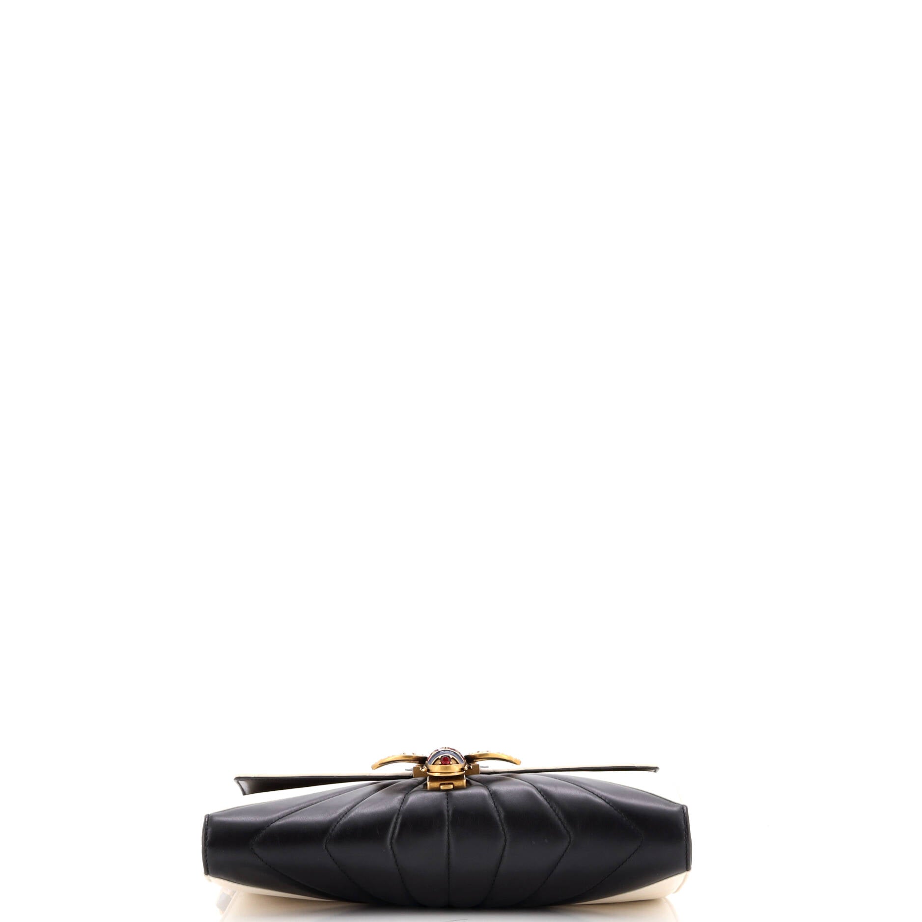 Queen Margaret Clutch Colorblock Leather