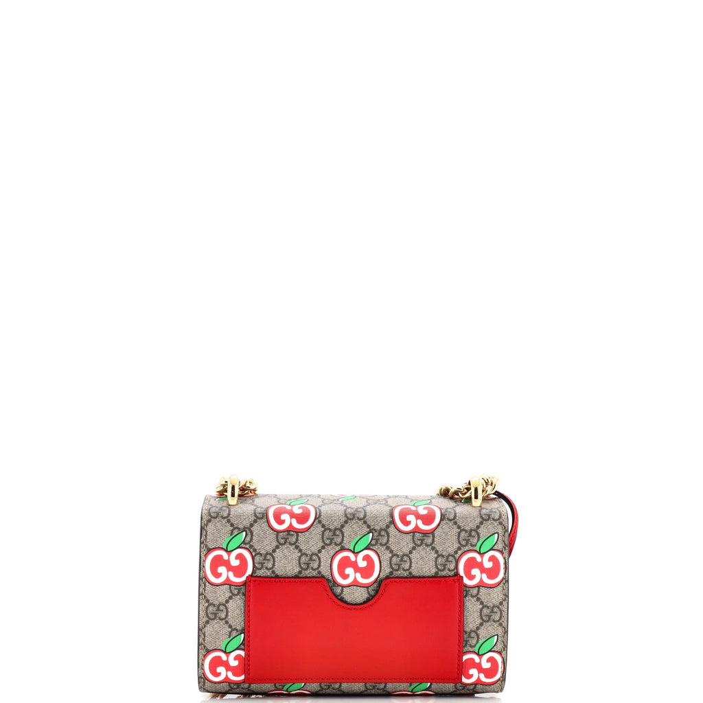 Padlock Shoulder Bag GG Coated Canvas and Leather Small